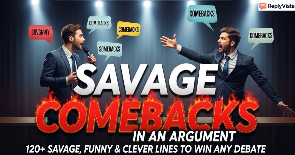 Savage Comebacks in an Argument