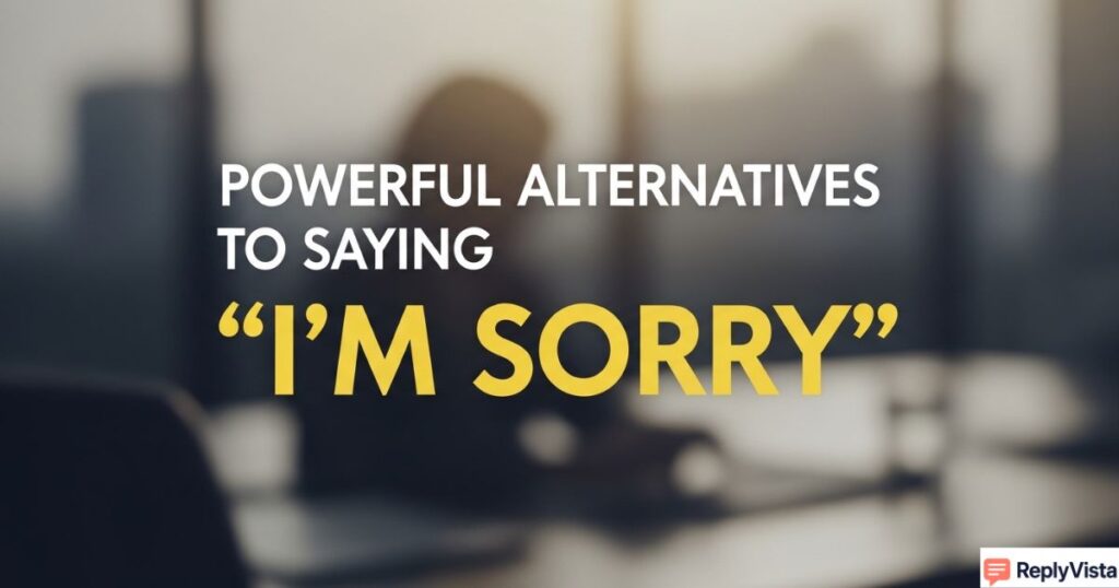 sorry without saying sorry