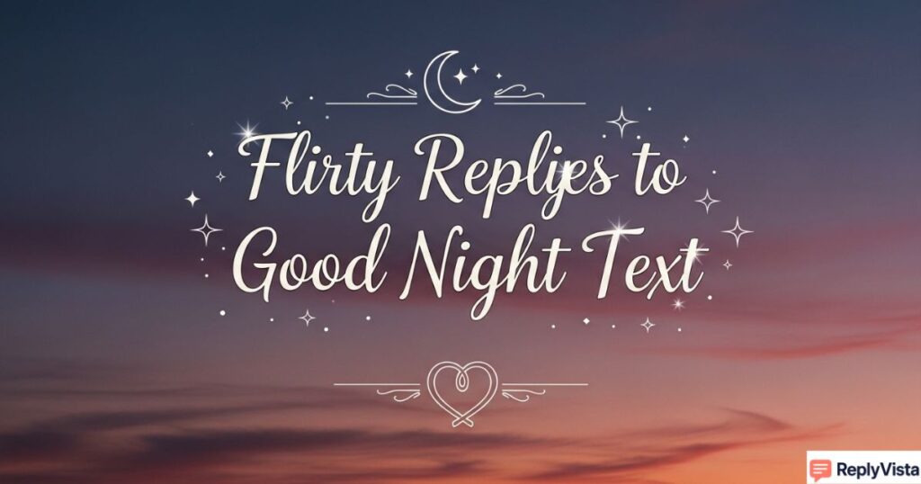 Flirty Replies to Good Night Text