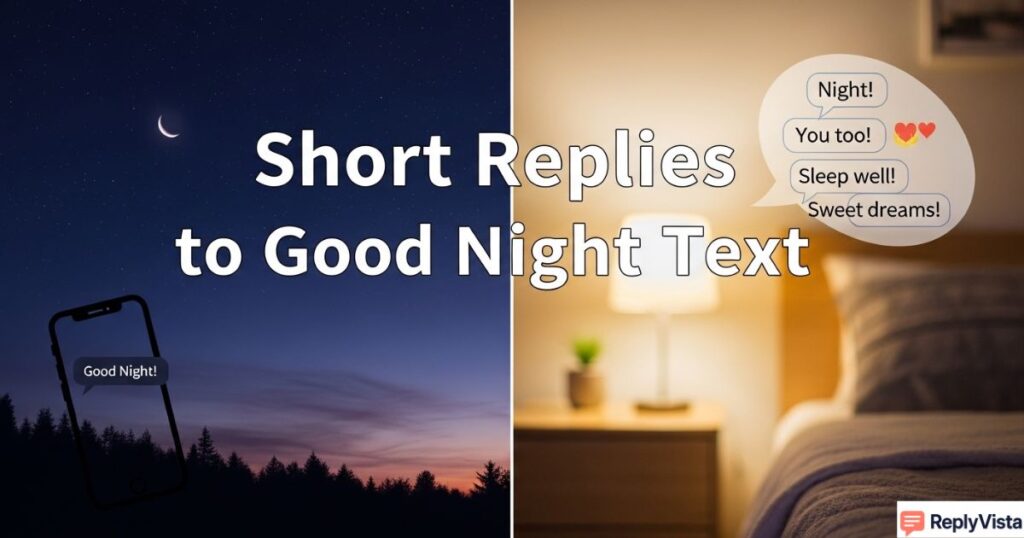 Short Replies to Good Night Text