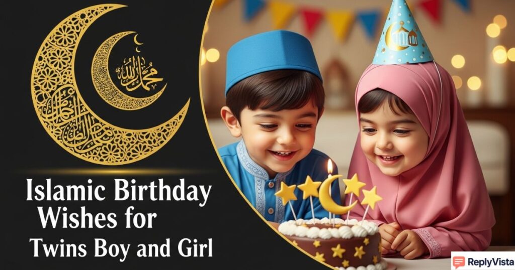 islamic birtday wish for twins